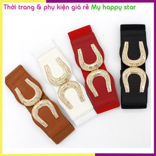 Thắt lưng chun bản vừa 6cm khóa dập đẹp TTL70