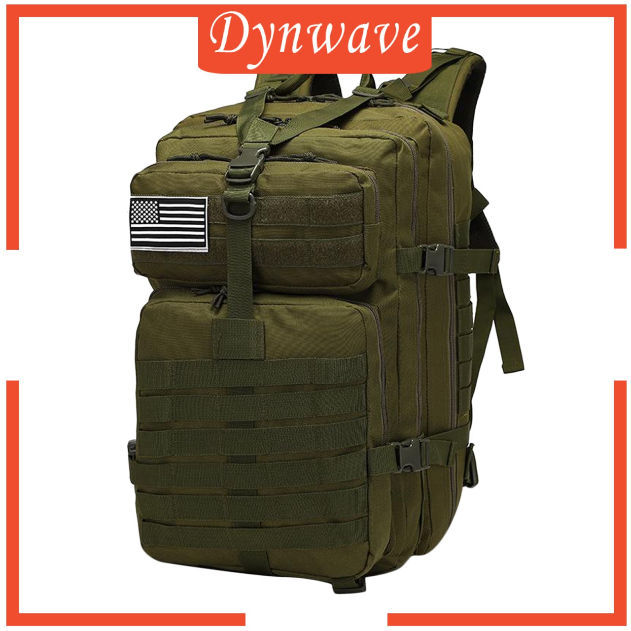 [DYNWAVE] 50L Military Tactical Backpack Army Assault Pack Waterproof Rucksack Hiking Bag