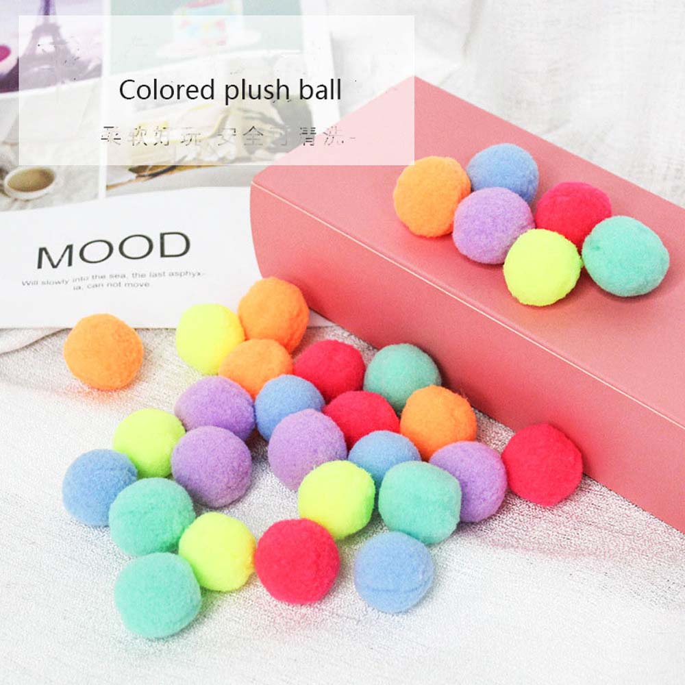 Bóng đồ chơi bằng vải bông co giãn nhiều màu dễ thương cho mèo cưng