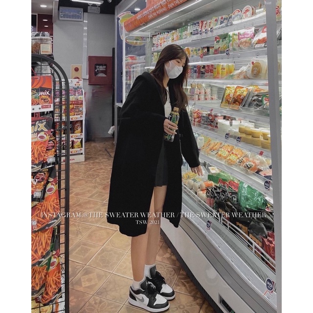 CARDIGAN MŨ DÀI KHOÁC LEN DÀI HÀN QUỐC