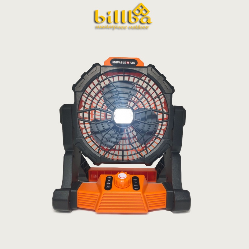 Quạt tích điện, đèn led chiếu sáng 2in1 X25 - Quạt đèn sạc điện đi cắm trại dung lượng 7800mAh- Billba Outdoor