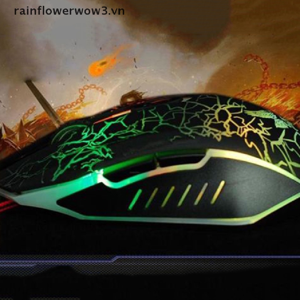 Chuột Gaming 4000 DPI 6 LED, TíCh HợP ĐèN LED