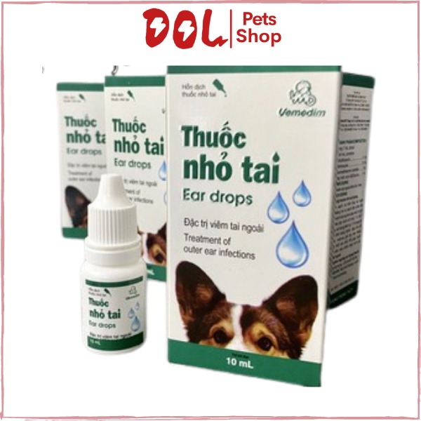 Nhỏ tai chó mèo Vemedim phòng ngừa viêm tai -DOL Pets Shop