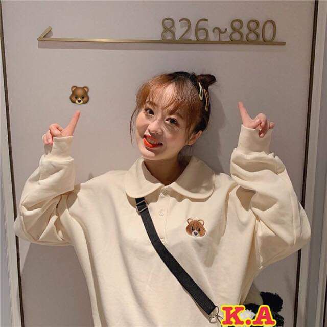 Áo polo cổ sen thêu gấu ,AN MINH, chất da cá ,kèm ảnh thật. | BigBuy360 - bigbuy360.vn