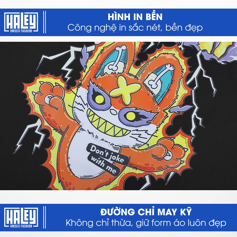 Áo thun Nam Nữ Unisex Form rộng tay lỡ HALEY street wear Basic cao cấp chất cotton 100% -  phông siêu mát TN124