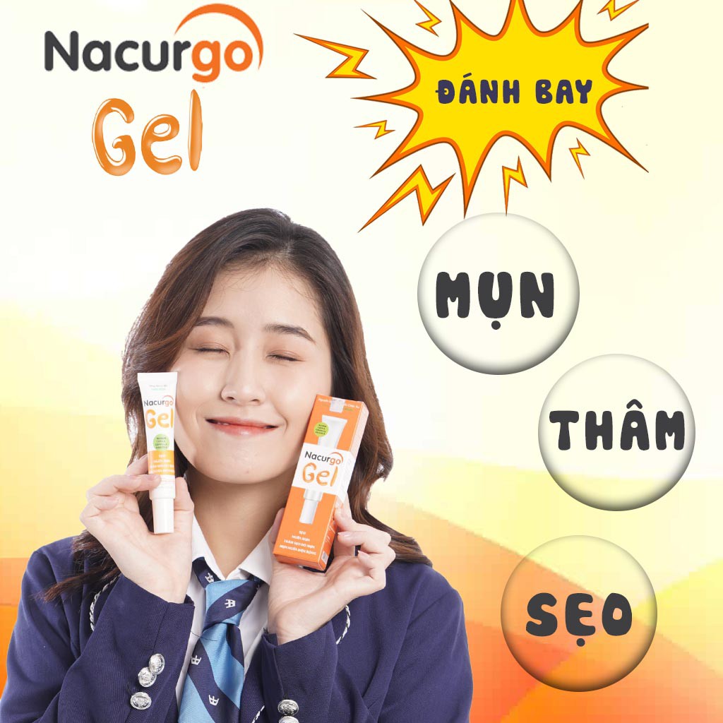 Dung dịch rửa, làm sạch da hư tổn Nacurgo và Nacurgo Gel