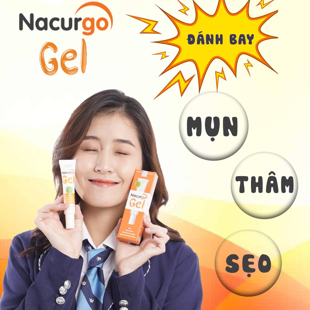 [COMBO] Dung dịch rửa, làm sạch da hư tổn Nacurgo và Nacurgo Gel