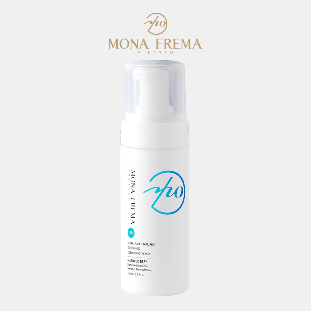 Sửa Rửa Mặt Mona Frema - UPA Ultra-pure Naturex Soothing Cleansing Foam 150ML cho da nhạy cảm