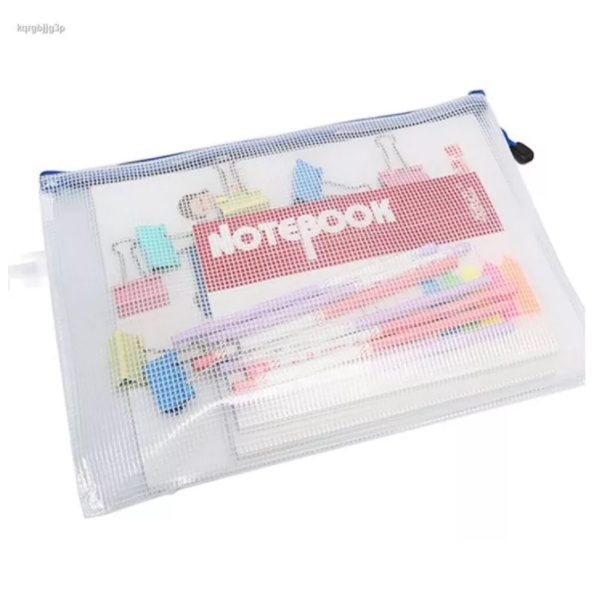 Túi đựng hồ sơ / tài liệu có dây kéo kích thước A4 túi zip chống thấm nước