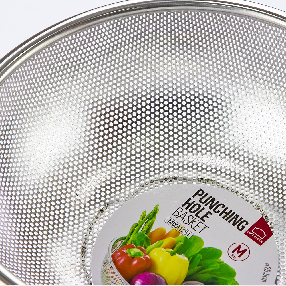 Rổ inox punching hole 25 cm Lock&amp;Lock - MIXA1251