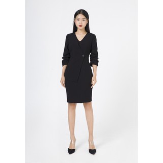 De Leah - Đầm Ôm Tweed Giả Vest - Thời trang thiết kế