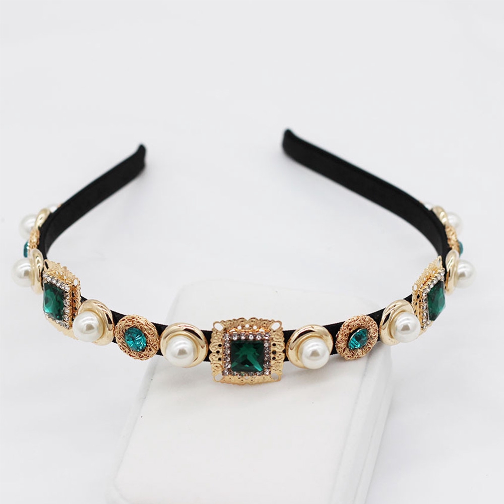 Băng Đô Cài Tóc Đính Đá Lấp Lánh Dành Cho Cô Dâu