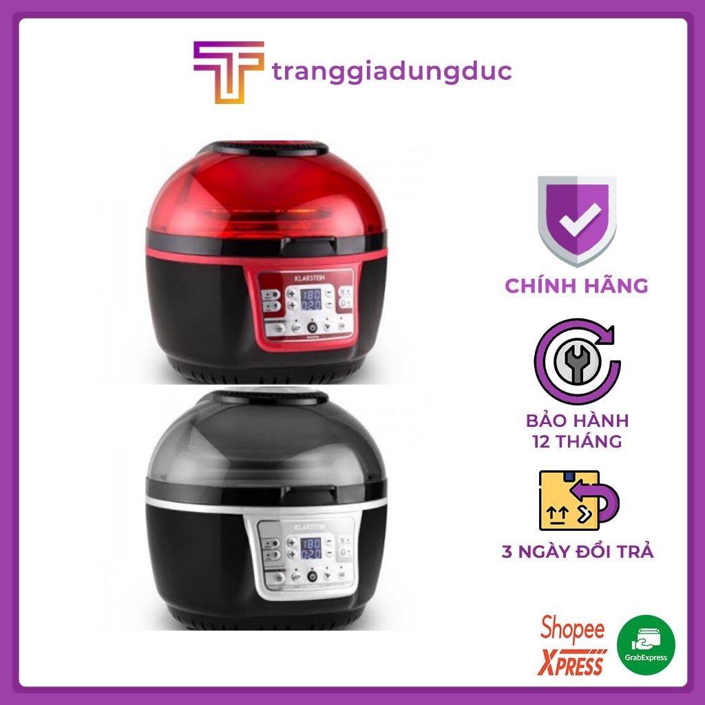 Nồi chiên không dầu Klarstein Turbo 9l