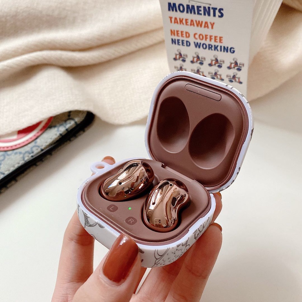 Vỏ bảo vệ hộp sạc tai nghe tùy chọn kiểu dáng dễ thương đơn giản cho Samsung Galaxy Buds Live Buds Pro