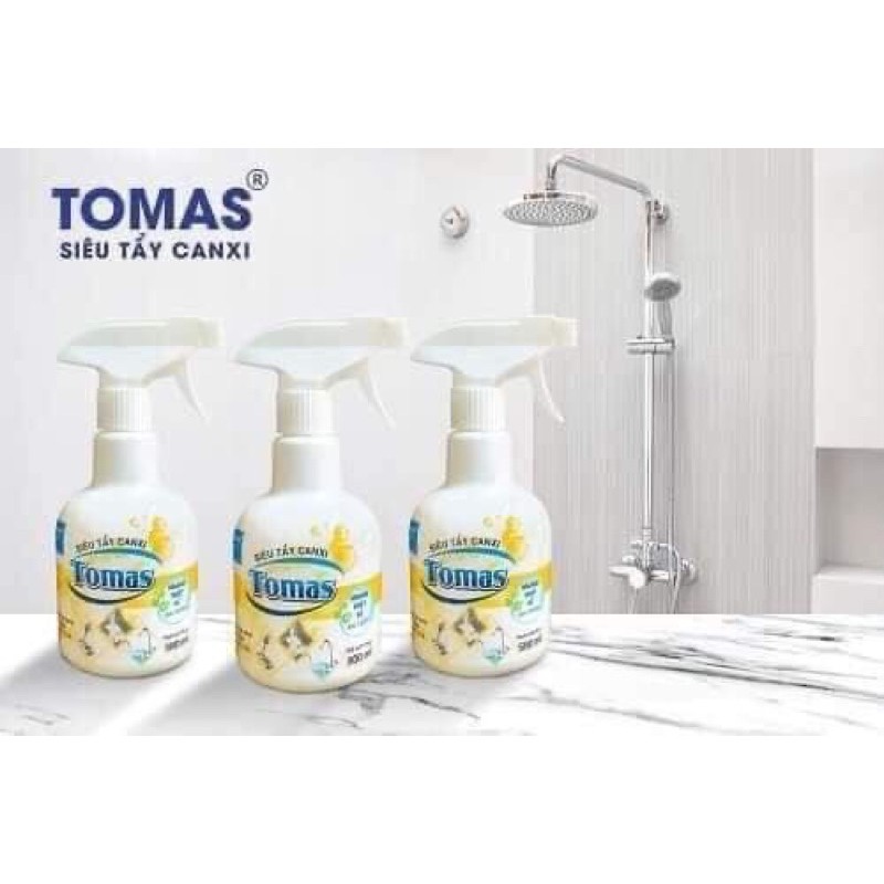 Tẩy dầu mỡ và tẩy canxi bám inox Tomas hàng chính hãng