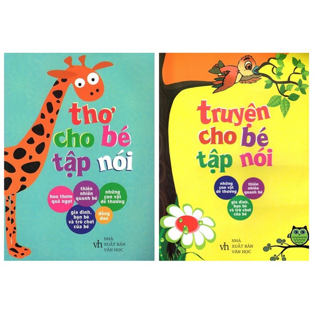 Sách - Combo Truyện + Thơ Cho Bé Tập Nói ( Bộ 2 Cuốn - Bìa Mềm )