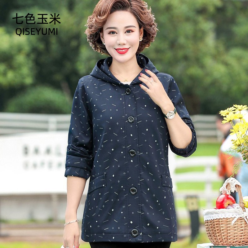 Áo Khoác Cotton Size Lớn Thời Trang Cho Nữ Trung Niên