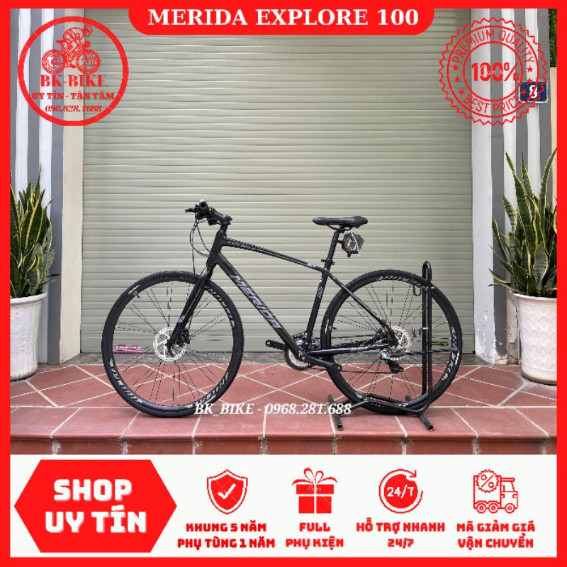 Xe Đạp Thể Thao Merida Explore 100 - Khung Nhôm, Groupset Shimano M310 24 tốc độ