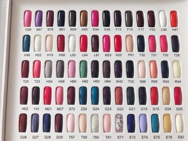 Sơn gel opi full bảng màu - bảng màu ib