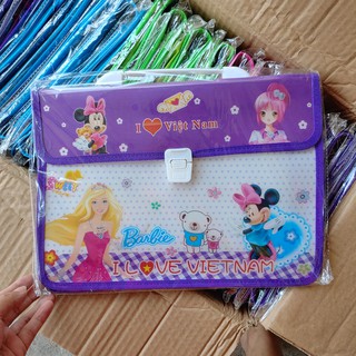 { kho sỉ } Cặp nhựa học thêm 2 ngăn loại đẹp CAO CẤP