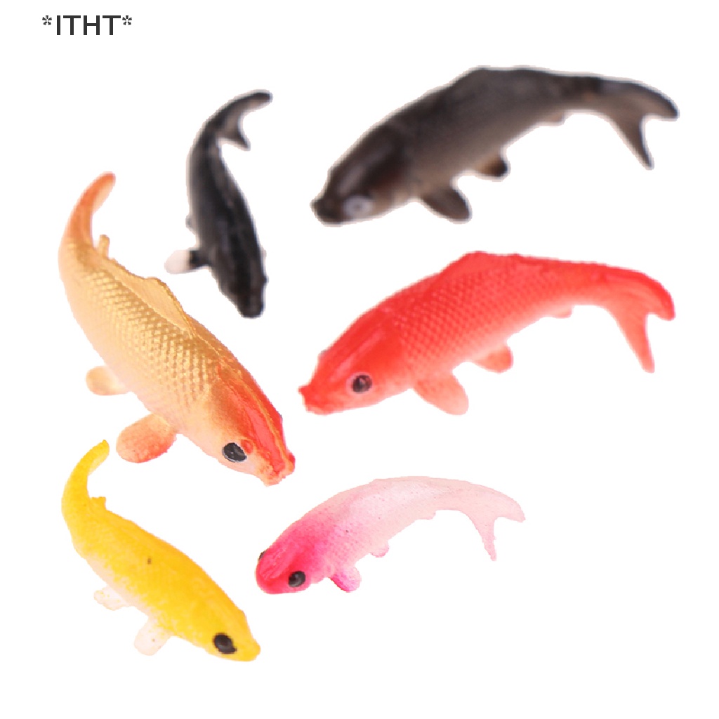 Set 5 mô hình cá chép mini trang trí nhà búp bê
