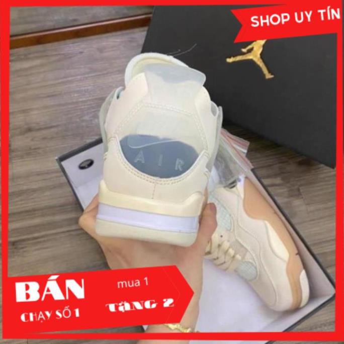 20Giày thể thao Jordan 4 OFF WHITE, giày thể thao nam nữ full phụ kiện