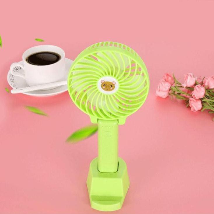 [HOT] Quạt mini cầm tay du lịch vui chơi ngoài trời - Có đế để điện thoại - Mát Mạnh - 3 chế gió