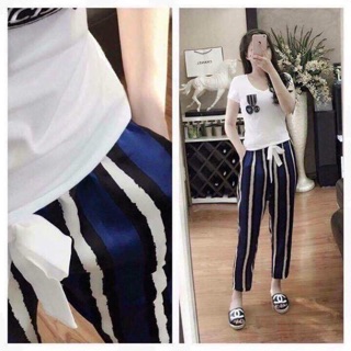 Bộ quần lụa áo cotton siêu đẹp