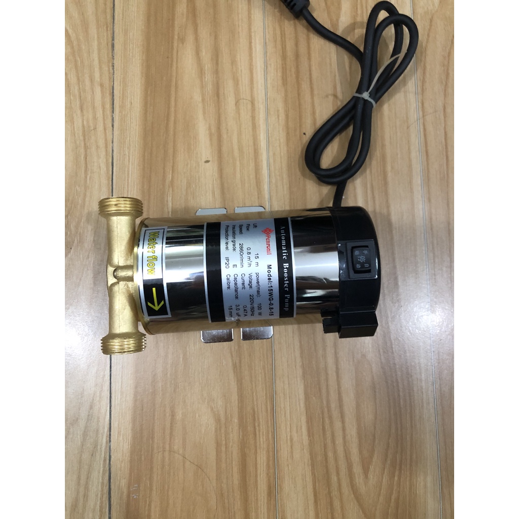 Bơm tăng áp lực máy giặt bình nóng lạnh - Máy bơm tăng áp mini 100w - bơm tăng áp