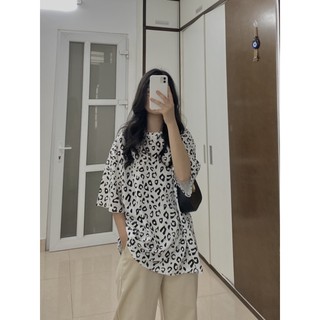 áo pull da báo - ảnh thật shop chụp