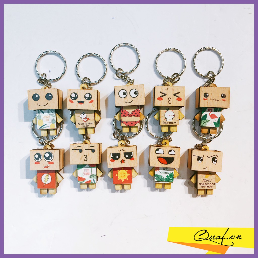 [Combo 212c] Tổng hợp các loại móc khóa Danbo sắc thái, cung hoàng đạo, siêu nhân, 12 con giáp