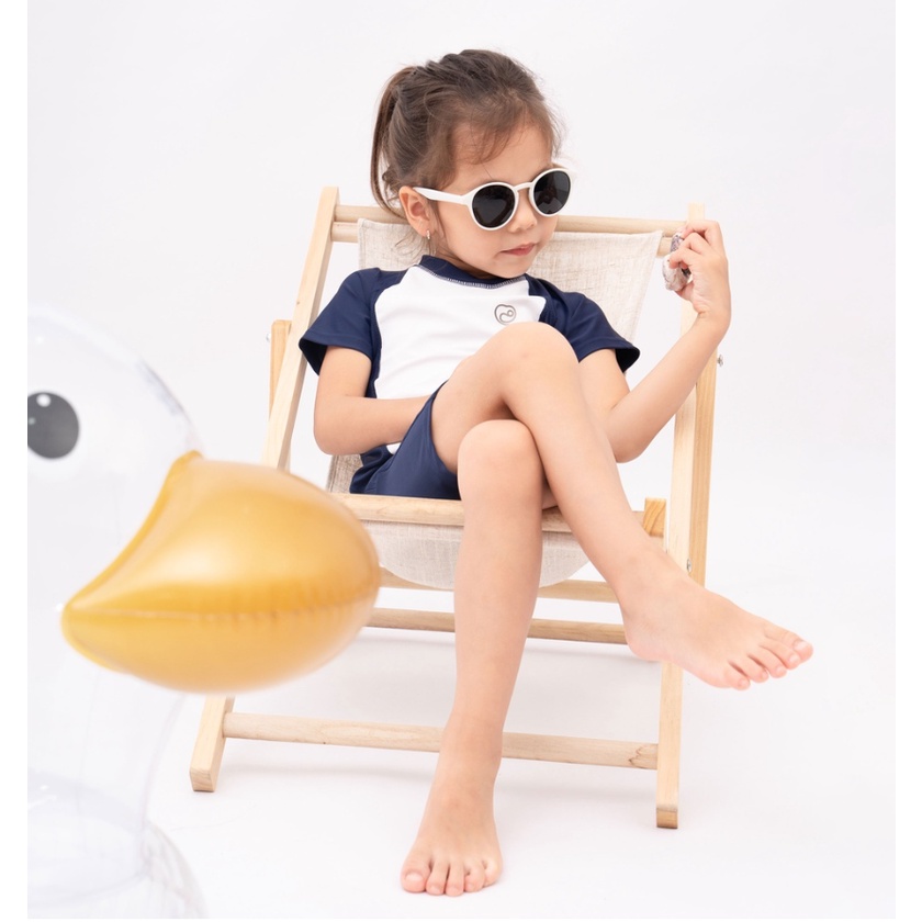 Bộ đồ bơi liền ngắn tay cho bé trai bé gái - BU Aqua BU Baby