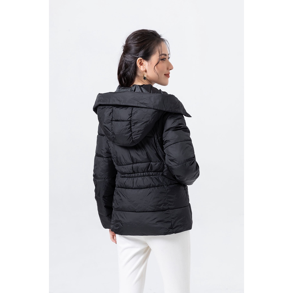 Áo Phao Nữ Có Mũ , Túi Cơi Chất Liệu Nylon Siêu Nhẹ By Lamer N65P21T004