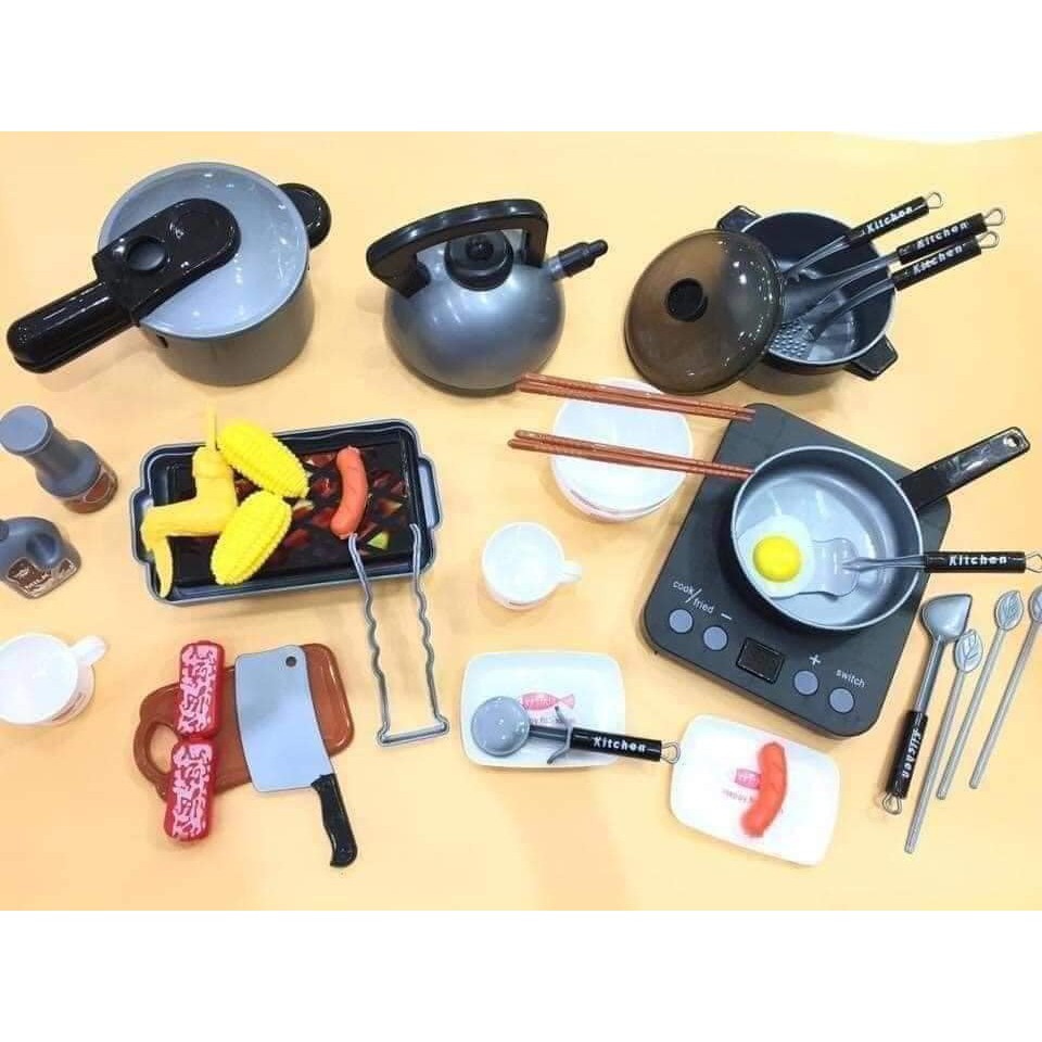 Bộ đồ chơi mô phỏng nấu ăn 36 món cao cấp cho bé