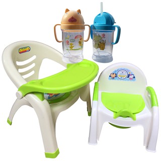 Combo Ghế ăn dặm, Ghế Bô, Cốc tập hút nước cho Bé – Hàng Việt Nam chất lượng cao