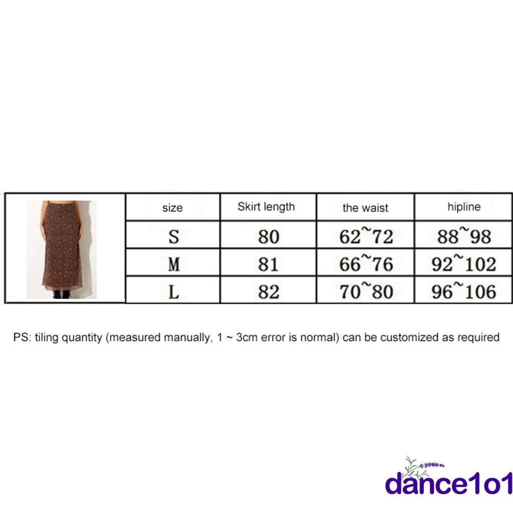 Chân váy dài lưng cao in hoa phong cách thời trang cho nữ