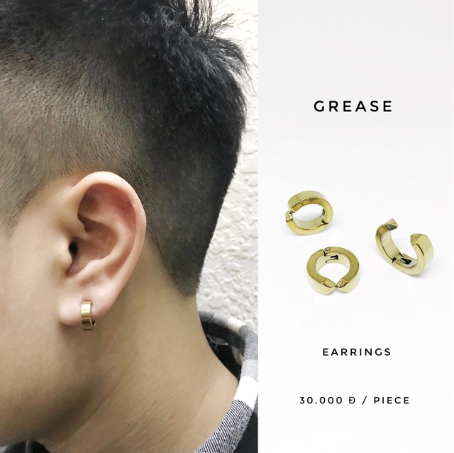 Khuyên vòng kẹp không cần bấm lỗ