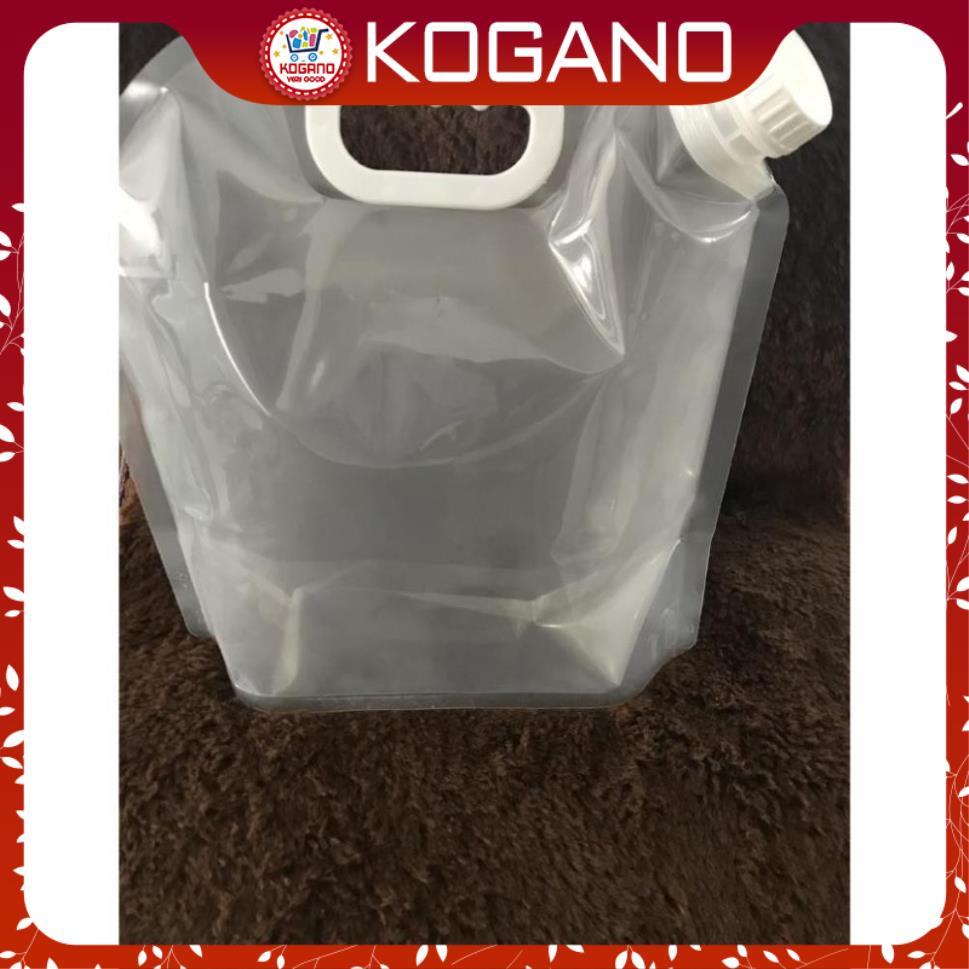 Bình đựng nước 5 lít KOGANO túi đựng nước gấp gọn đi du lịch, dã ngoại tiện dụng HG-001196