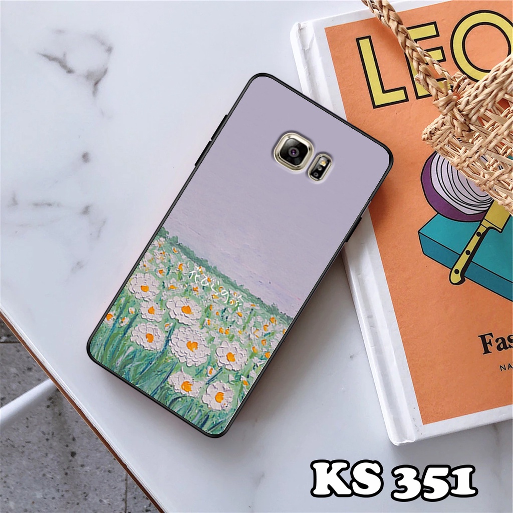 Ốp lưng Samsung S7 - Samsung S7 Edge - Ốp in hình Cánh đồng hoa - Chất liệu TPU siêu bền