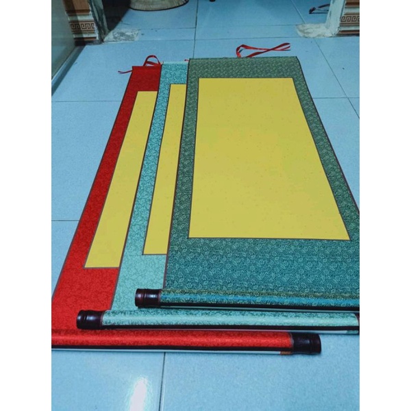 Giấy biểu lụa viết chữ thư pháp kích thước 40*100