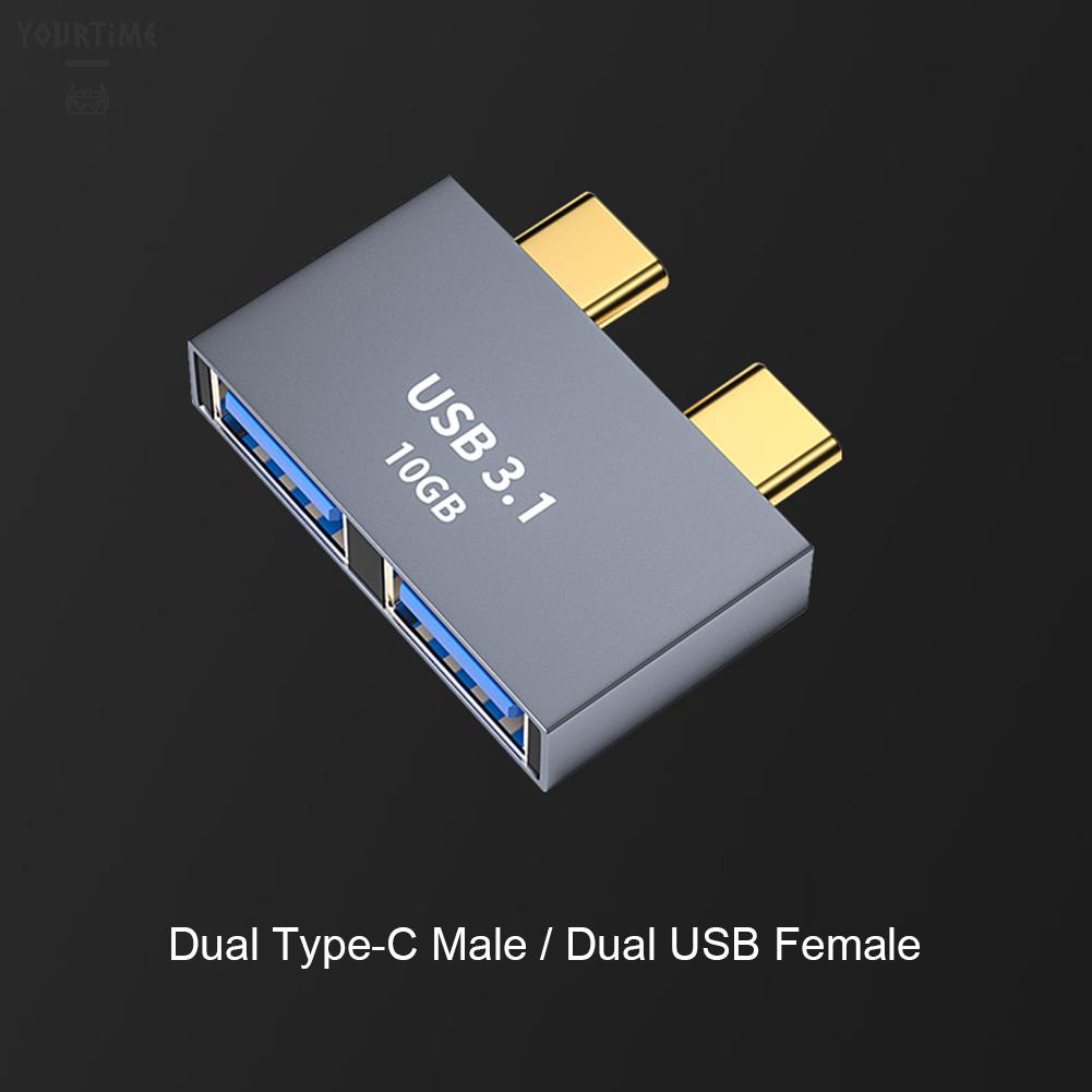 Đế sạc USB C HUB cho laptop táo Thunderbolt 3 Dual Type-C