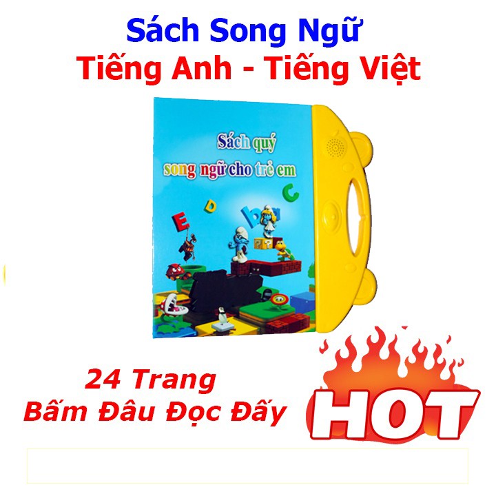 Sách điện tử Thông Minh Song Ngữ Anh - Việt Cho Bé Phát Triển Trí Tuệ - Sách điện tử Cảm Ứng Thông Minh Giúp Bé Học Tốt