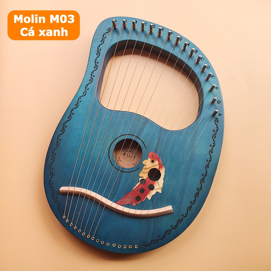 Đàn Lyre Harp 16 Dây giá rẻ Molin (CÓ CLIP CHƠI)