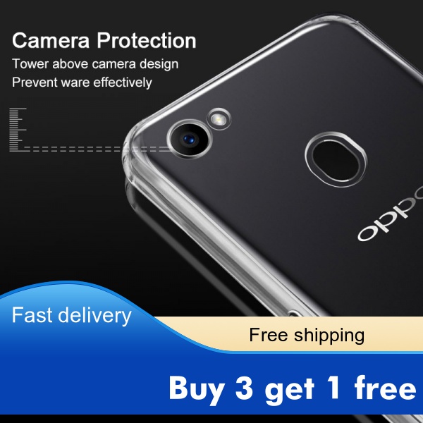 Ốp Điện Thoại Tpu Dẻo Trong Suốt Cho Oppo F11 A72 A92 A71 A59 A73 A77 A79 A83 A1 A9 A1K Realme 3 5 6s V5 C2 Pro 2018 A52 A92S 2017