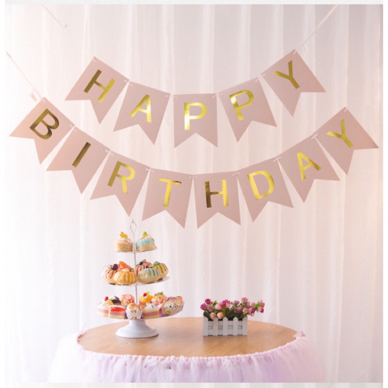 Dây cờ happy birthday trang trí sinh nhật