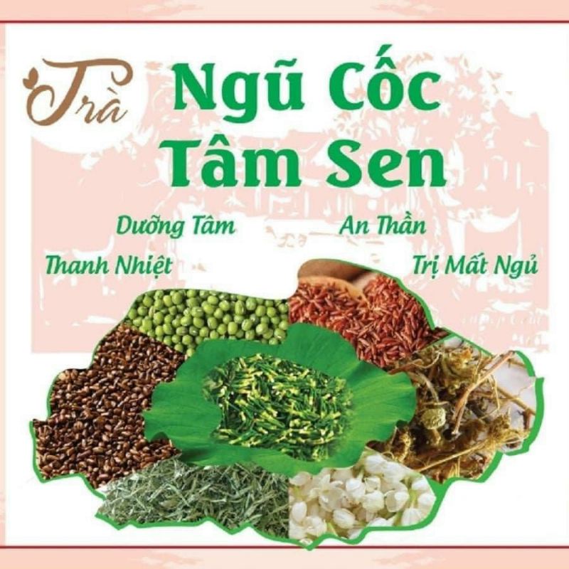 Trà Ngũ Cốc Tâm Sen Hủ 500gr