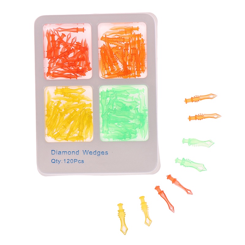 [Hàng mới về] Set 120 miếng chêm răng 4 kích cỡ chất lượng cao dành cho nha khoa