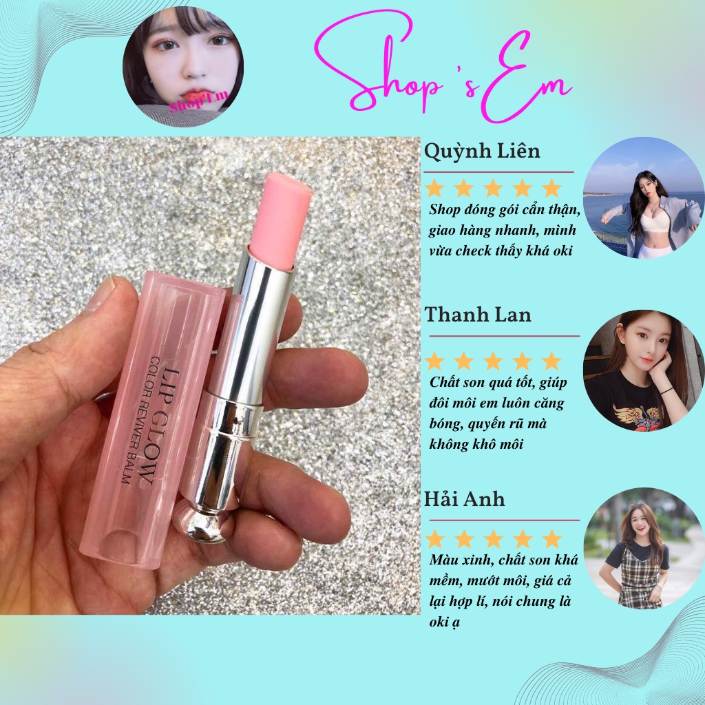 Son Dưỡng Môi Dior Addict #001 #004 Bản Mini 1.5g New 2022 Thiết Kế Nhỏ Nhắn, Màu Sắc Quyến Rũ, Độ Bám Màu Tốt