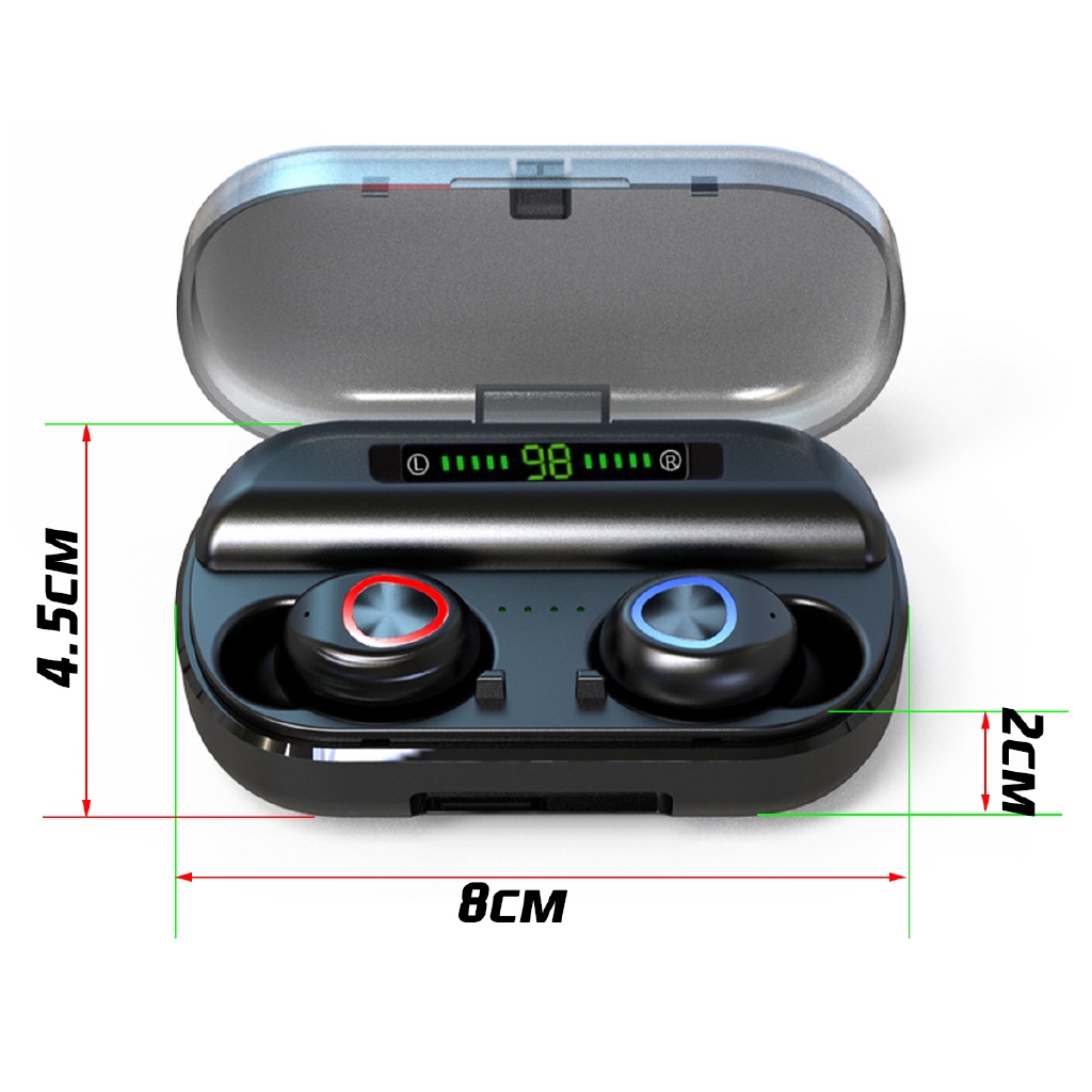 bluetooth 5.0 Headset TWS Wireless Mini Earbuds 5D Stereo Bass In Ear Headphones | BigBuy360 - bigbuy360.vn
