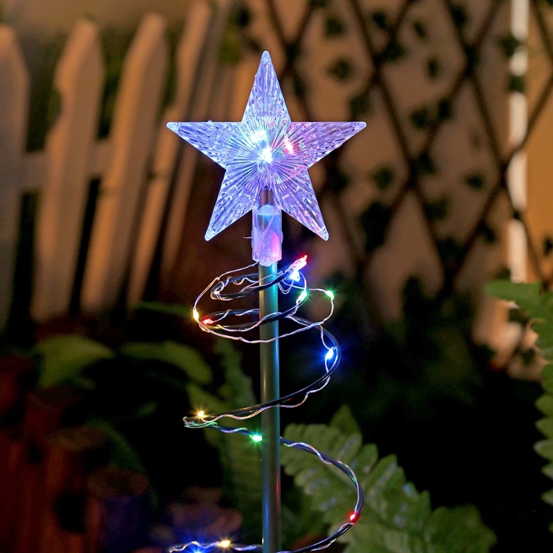 Đèn LED Trang Trí Cây Thông Noel Chống Nước Chạy Năng Lượng Mặt Trời
